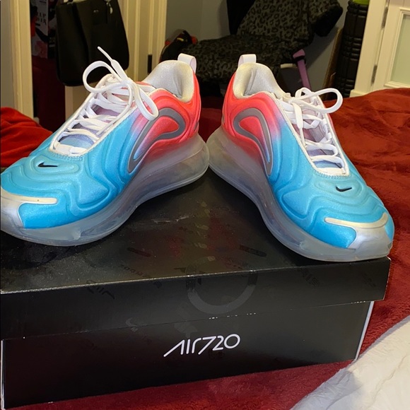 Nike air max 720 lava glow/black blue fury - Picture 2 of 4